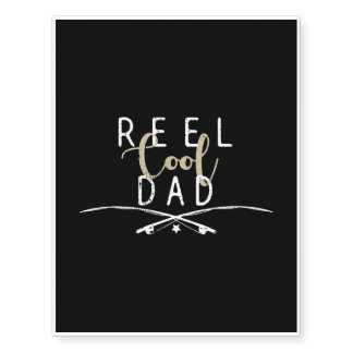 Fishing father father's day fishing rods temporary tattoos