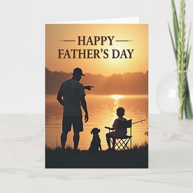 Fishing Fathers Day Card (Front)