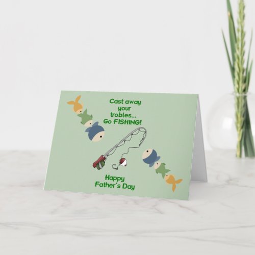 Fishing Fathers Day Card