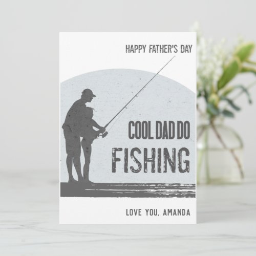 Fishing fathers day cards Vintage Fisherman