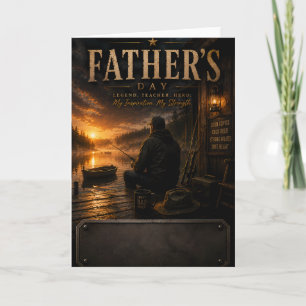Fishing Father's Day Greeting Card For Dad