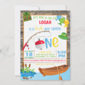 Fishing First Birthday Invitation | Zazzle