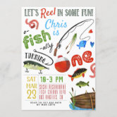 Fishing O-FISH-ally Birthday Invitation