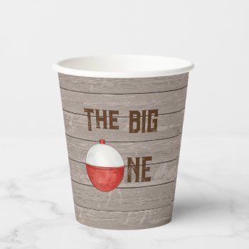 Fishing First Birthday Paper Cups by SugSpc_Invitations at Zazzle