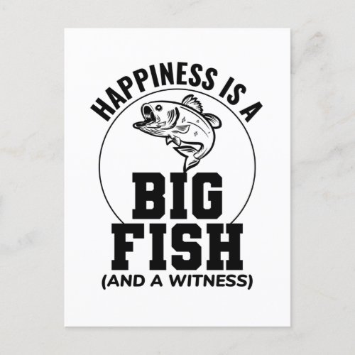 Fishing Fish Fishermen Outdoor Funny Joke Square S Postcard