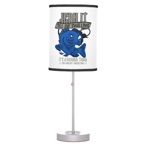 Fishing Fish Gift Table Lamp