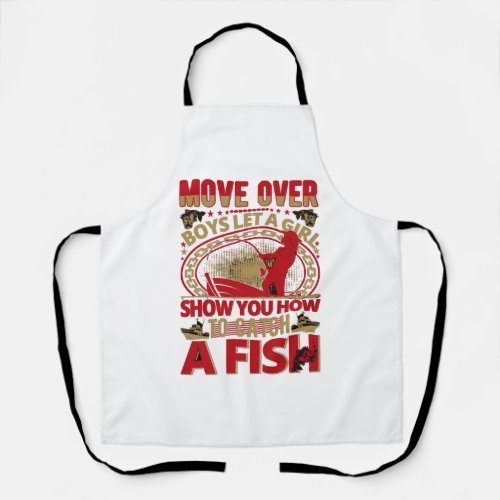 Fishing fish outdoor apron