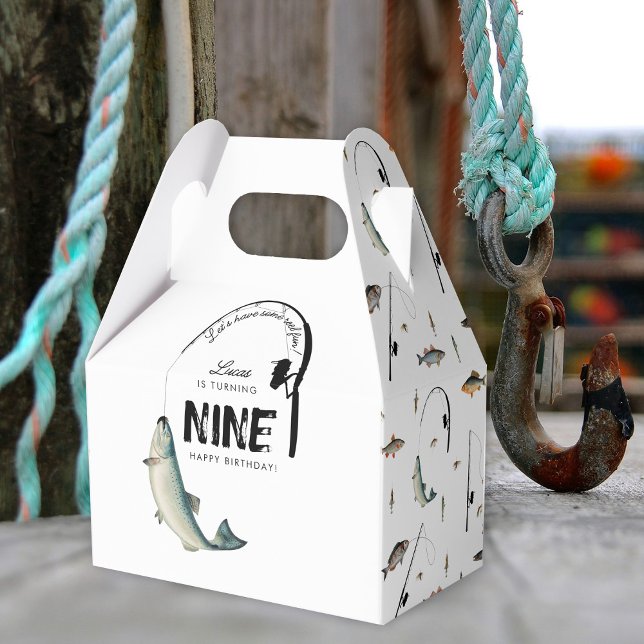 Fishing Fish Theme Reel Fun Kids Birthday Party Favor Boxes (Fishing Fish Theme Reel Fun Kids Birthday Party Favor Boxes)