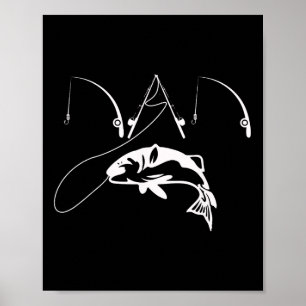 Fishing Fisherman Daddy Fathers Day Gift Shirt  Poster
