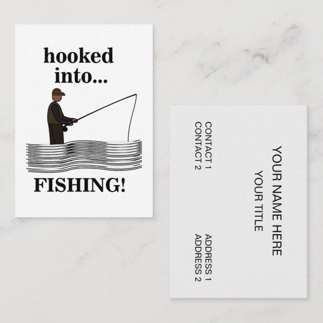Fishing Fisherman Fishing Tackle Shop Business Card (Front/Back)