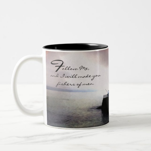 Fishing / Fisherman Inspirational Collection Two-Tone Coffee Mug (Left)