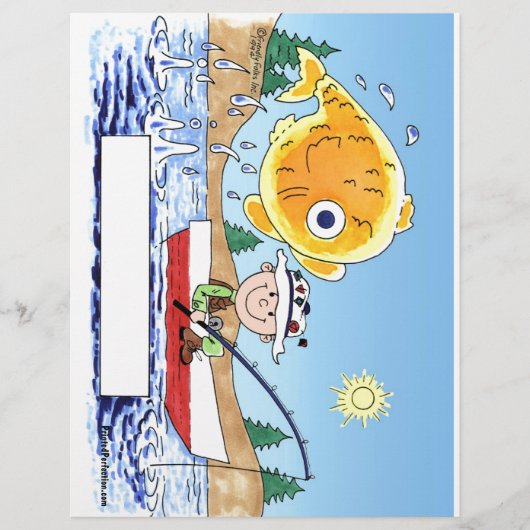 Fishing, Fisherman - Personalized Cartoon (Front)