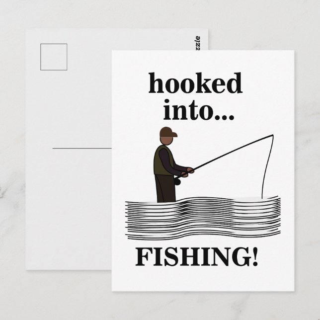 Fishing Fisherman Postcard (Front/Back)