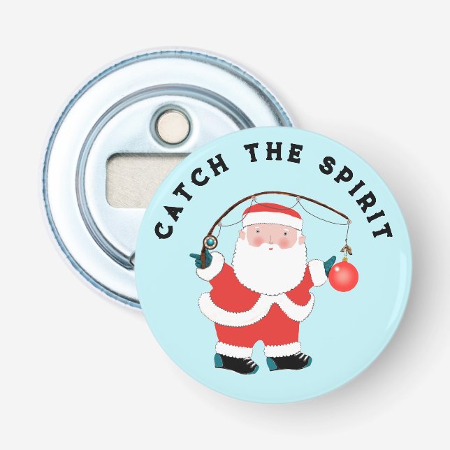 Fishing Fisherman Stocking Stuffer Bottle Opener (Front)