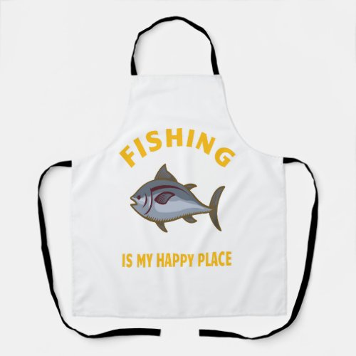 Fishing fishing design apron