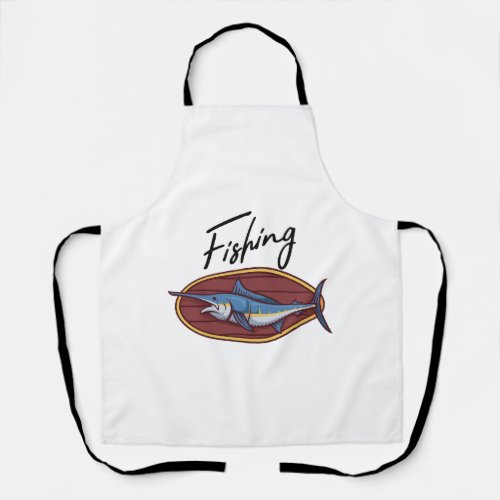 Fishing fishing design apron