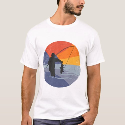 Fishing fishing rod FISHING FISHERMAN lake fishing T_Shirt