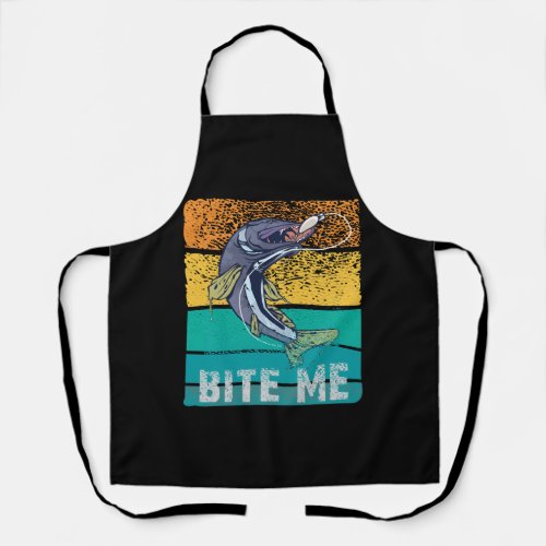 Fishing fishing rod fishing pole BITE ME fishing Apron