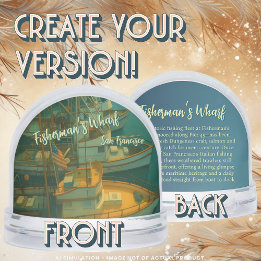 Fishing Fleet at Fisherman’s Wharf, San Francisco Snow Globe