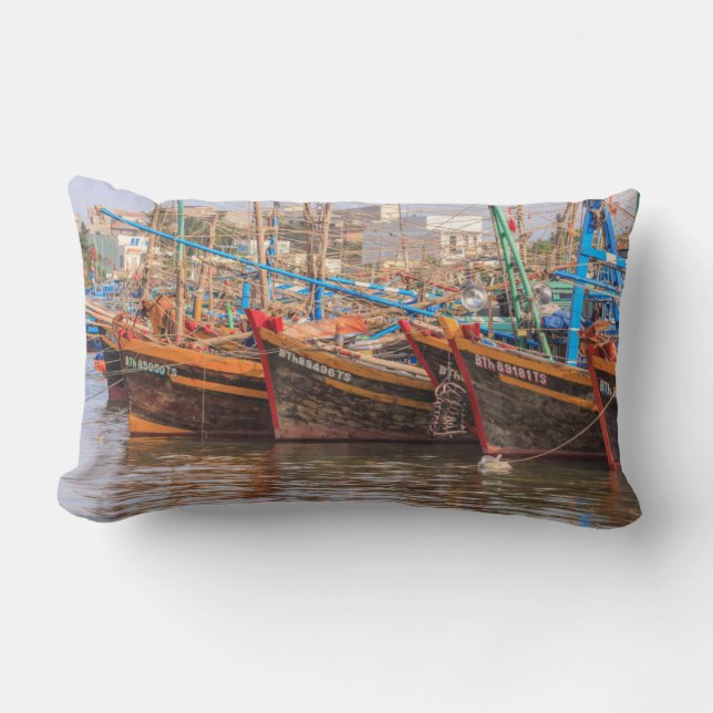 Fishing fleet lumbar pillow (Front)