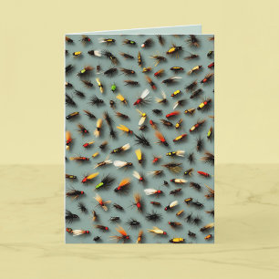 Fishing Flies - Happy Fathers Day Card