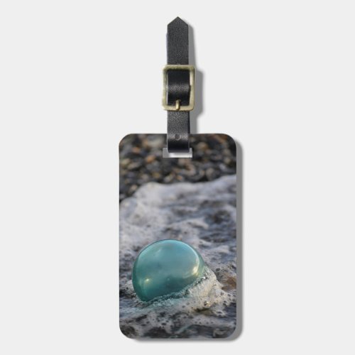 Fishing Float Surrounded By Surf Luggage Tag