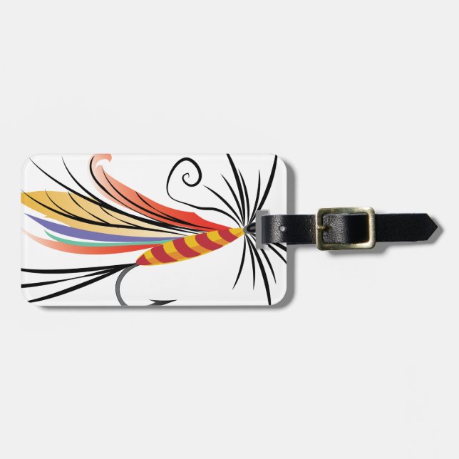 Fishing Fly Luggage Tag (Front Horizontal)