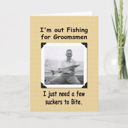 Fishing for Groomsmen Invitation