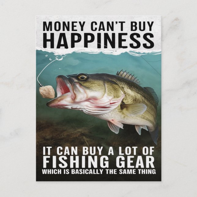 Fishing For Happiness Postcard (Front)