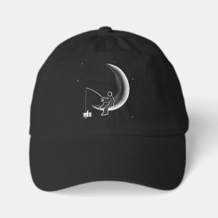 Fishing For Likes Crescent Moon Illustration Youth Dad Hat