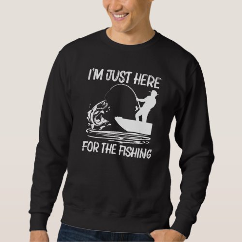 Fishing For Men Women Fisherman Bait Boat Trip Sweatshirt