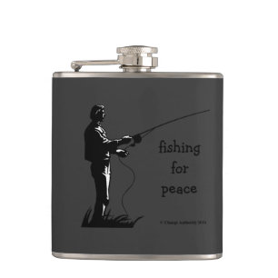 fishing for peace flask
