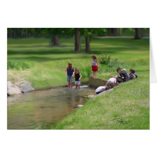 Fishing for Tadpoles Cards (Front Horizontal)