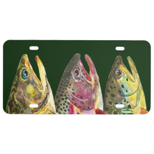Fly Fishing License Plates
