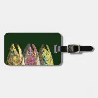 Fishing for Three Fat Trout Luggage Tag