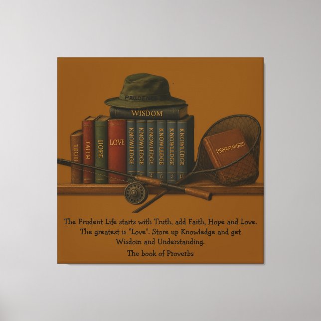 Fishing for Understanding  Canvas Print (Front)