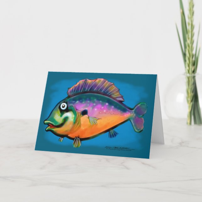 Fishing Fun Art Card (Front)