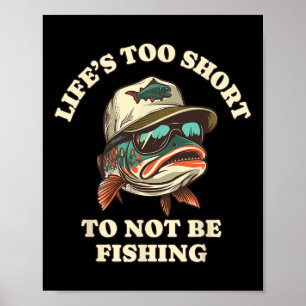 Fishing Fun Chill Trout Fisherman  Poster