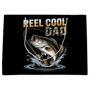 Fishing Funny Fathers Day Fisherman Fish Lovers Large Gift Bag