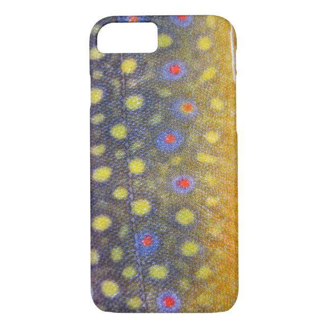 Fishing Fury iPhone 7 case (Brook Trout) (Back)