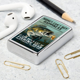 Fishing Gear Happiness Zippo Lighter