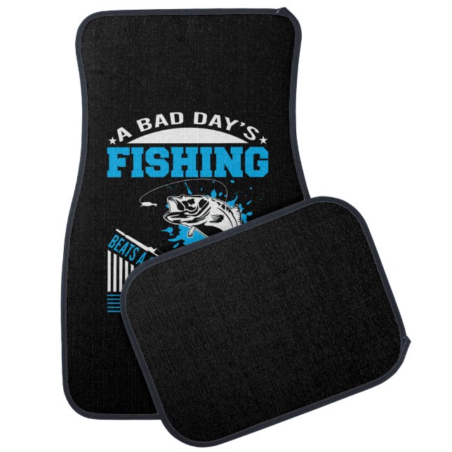 Fishing Gift A Good Day Fishing Car Floor Mat (Set)