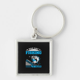 Fishing Gift A Good Day Fishing Keychain