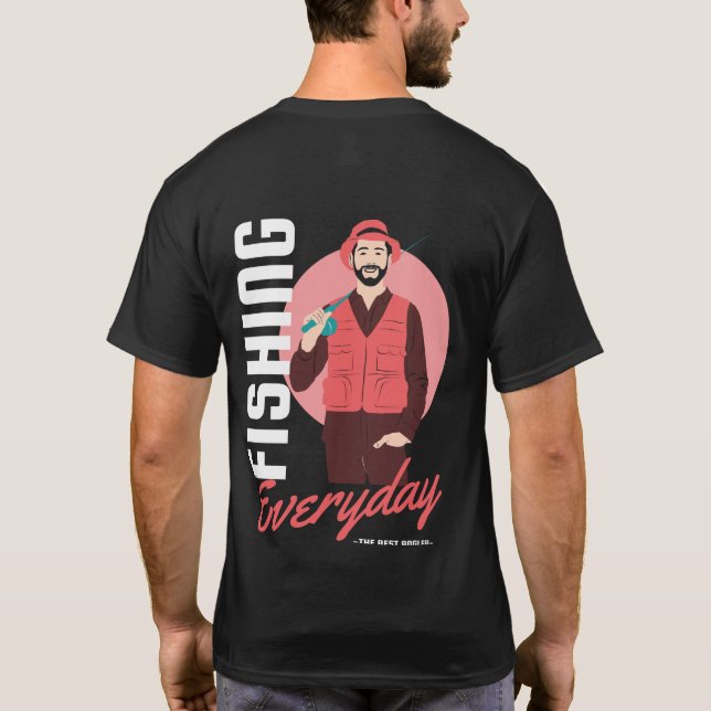 Fishing gift Fishing t-shirt (Back)