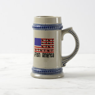 Fishing Gift iFish America Beer Stein