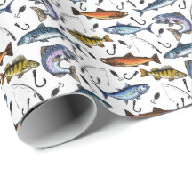 Fishing Gift Wrapping Paper