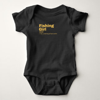 Fishing Girl - Fishing Baby Bodysuit