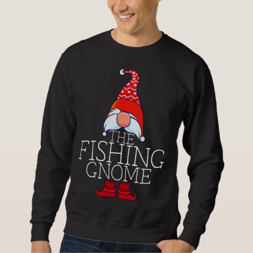 Fishing Gnome Family Matching Christmas Outfits Xm Sweatshirt