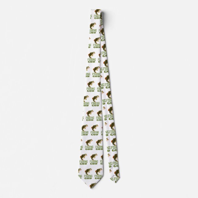 Fishing God Neck Tie (Front)