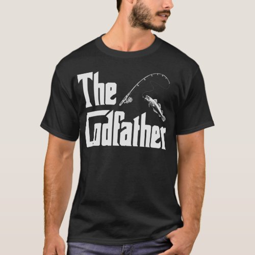 Fishing Godfather Reel Cool Godfather Fishing Gift T_Shirt